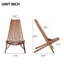 Chaise pliante en bois