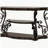 Gretta Merlot 2-Shelf Sofa End Table