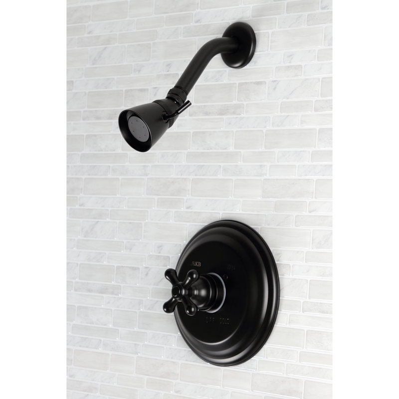 Robinet de douche à pression équilibrée Kingston, Noir mat