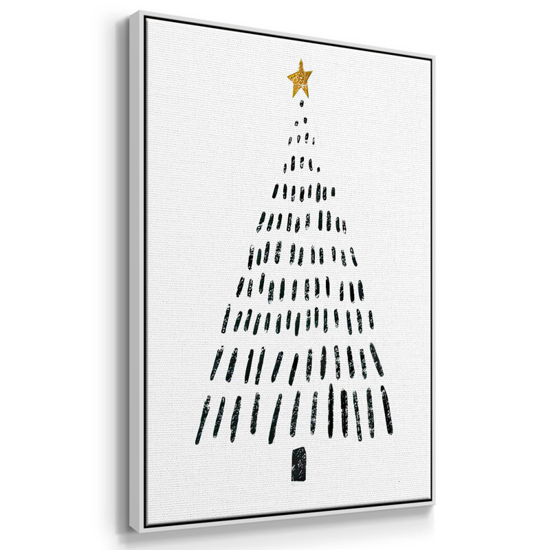 " Christmas Tree ", White, 37" H x 25" W x 1.5" D