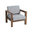 Chaise d'extérieur en bois massif Yulita-897214199