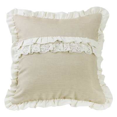 Charlotte Appliqued Throw Pillow