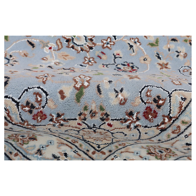 Oriental Area Rug in Ivory, Rectangle 4' x 6'