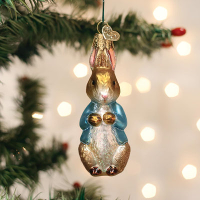 Old World Christmas Blown Glass Ornament for Christmas Tree, Peter Rabbit