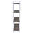 Rustic Herringbone Bookcase With Full-Length Shelf