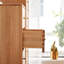 Table de chevet en bois massif avec rangement à quatre tiroirs Living Room