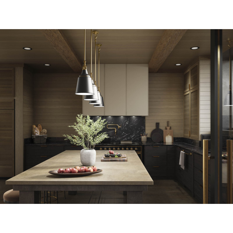 Varla 24 In. Pendant, Gold, 72.44" H x 9" W x 12.38" 