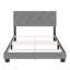 Structure de lit tapissier avec tête de lit Diamond Linen-1427847254-1427847243