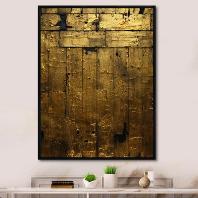 Golden Passage Of Time Framed On Canvas Print