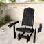 Fauteuil coulissant en PEHD Adirondack, fauteuil à bascule coulissant semblable au bois, fauteuil de foyer réglable à 3 positions avec porte-gobelet pour pelouse, terrasse et bord de piscine-399520473