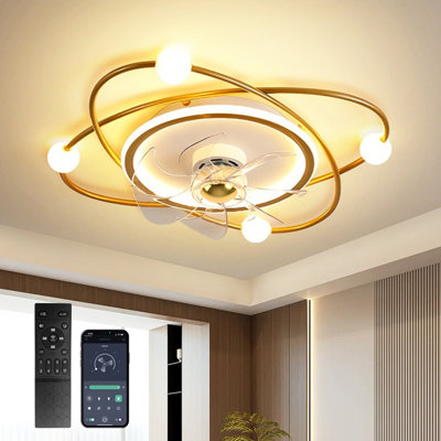 Modern LED Ceiling Light Adjustable Wind Speed