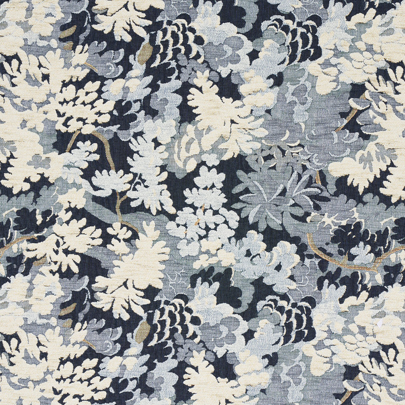 Verdure Tapestry Fabric, Blue
