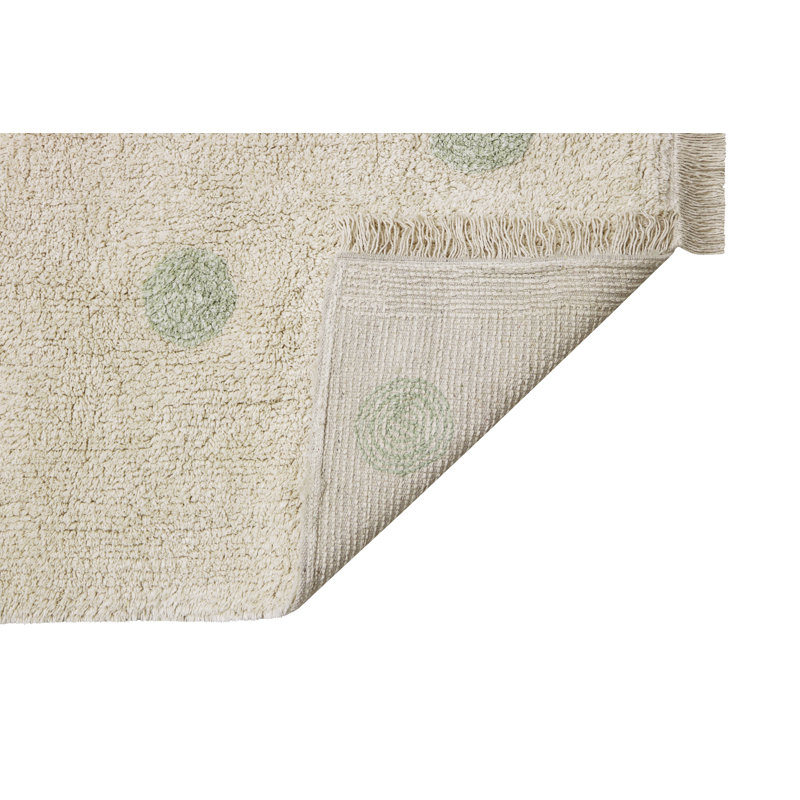 Hippy Handmade Cotton Polka Dot Area Rug