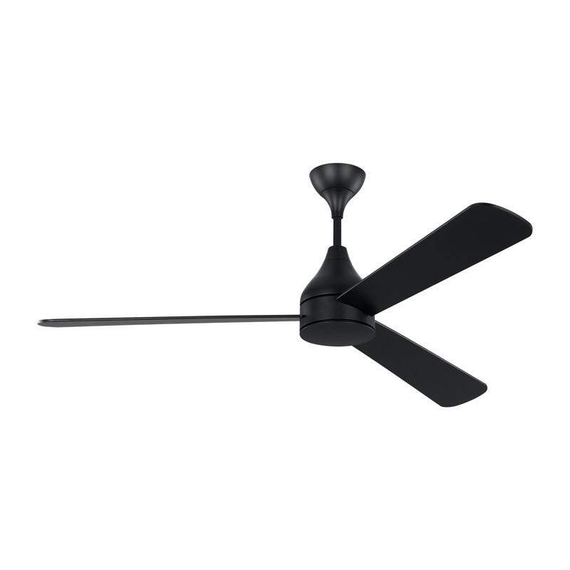 Ventilateur de plafond standard intelligent à 3 pales DEL avec pièces de contrôle de ventilateur et ensemble d'éclairage inclus