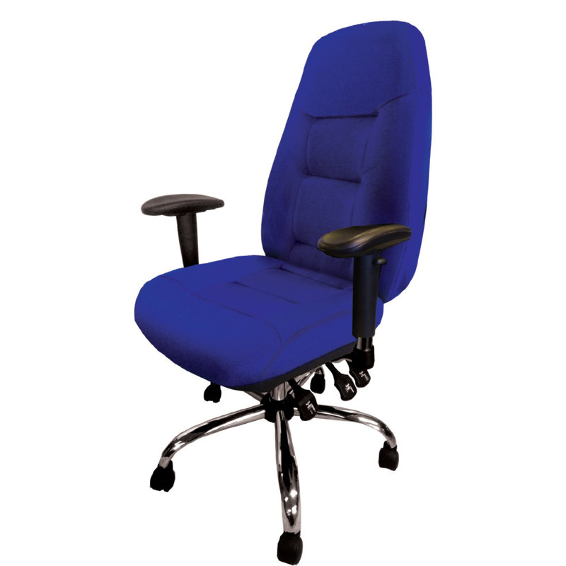 Kissena Polyester Blend Executive Chair, Blue