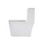 Toilette monobloc en céramique pour salle de bain, brute de 12 po, 1,1 / 1,6 GPF, double chasse avec siège à fermeture en douceur, double chasse puissante CARTE 800 g