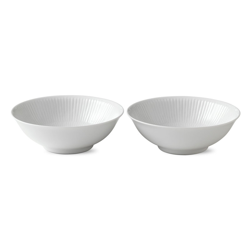 Royal Copenhagen White Fluted Cereal Bowl