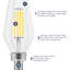 Ampoule à intensité variable 4,5 W, DEL C11, base C12, à intensité variable-86576860