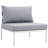 Harmony 7-piece Outdoor Patio Aluminum Sectional Sofa Set-2068641600