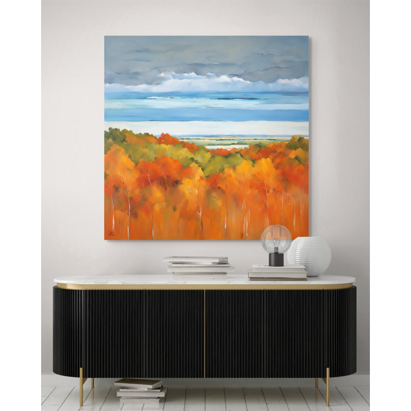 Autumn Forest Glow, 24" H x 24" W