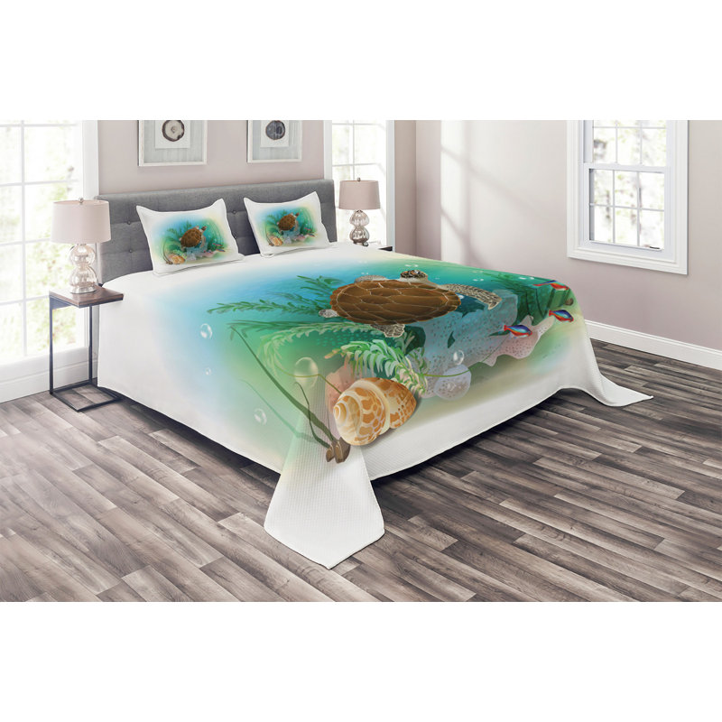 Hypnotic Coverlet, King Bedspread + 2 Shams