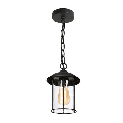 Lanterne suspendue d'extérieur à 1 ampoule H 10,5 po