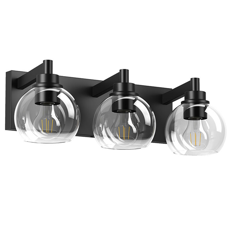 3-Light Bathroom Vanity (Black)