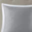 Queen Size 8 Piece Comforter - Embroidered & Pieced Details Hotel Style Decor White And Grey Filling Includes Comforter, , 2 Shams, Euro Decorative Pillows Machine Washable Attractive Ornaments