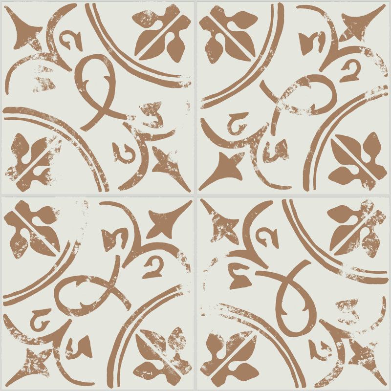 Ceramic Tile I by Melissa Wang - Wrapped Canvas Print, 30cm H x 30cm W