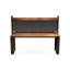 Bureau d'écriture rectangulaire en bois massif brun noisette-118614409
