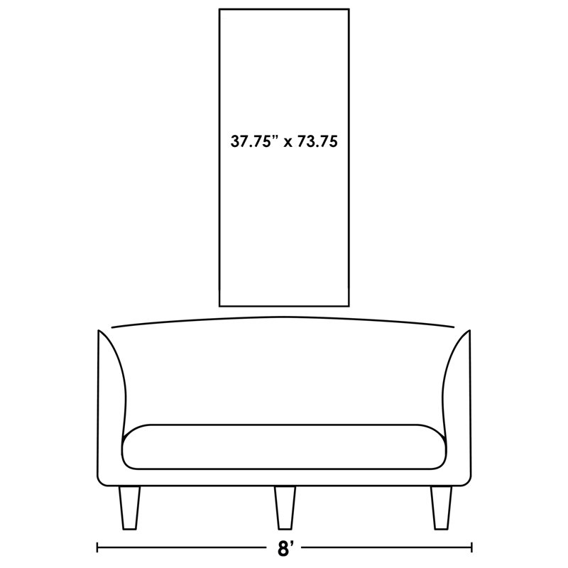 Monochrome II Print by Samuel Kane, 73.75" H x 37.75" W, Glass Coat