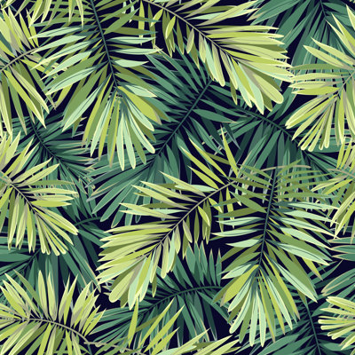 Phoenix Palm Leaves - Wrapped Canvas Print