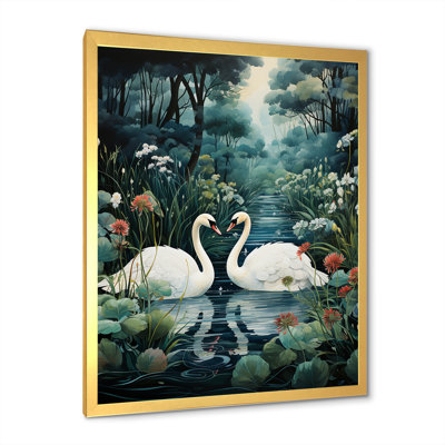 " Swans Eternel Love " Print