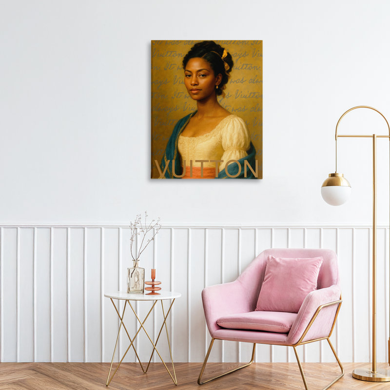 «Vintage Fashion Lady Canvas», conception par Grotto Studios, H 20 po x l 16 po