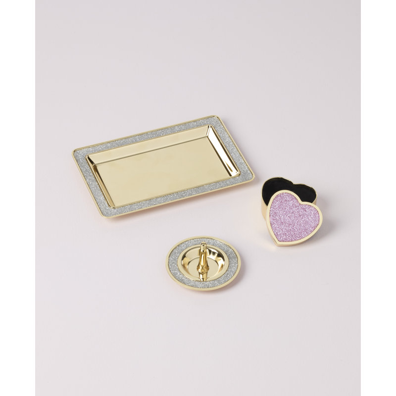 Sitting Pretty Pink Glitter Heart Box