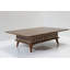 Table basse Mid-Century moderne à plateau relevable avec rangement géométrique / treillis-282850403