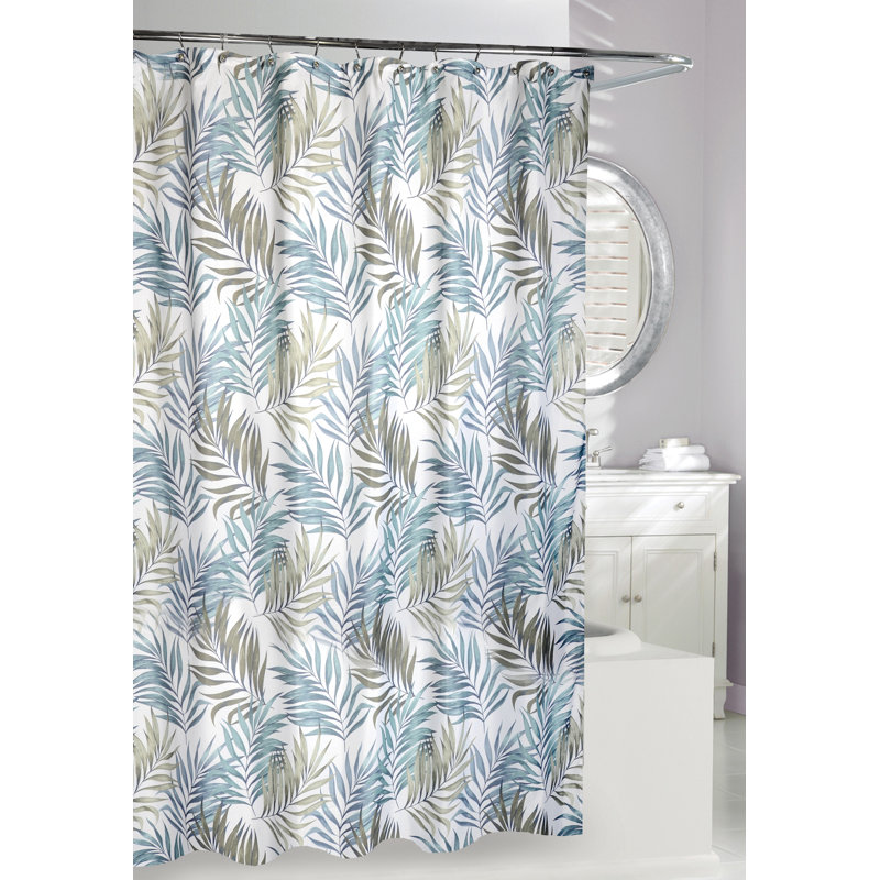 Rideau de douche simple Lirette, Vert