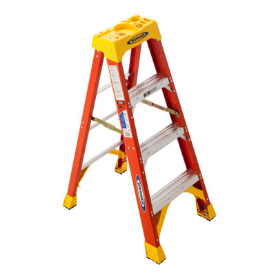 3 - Step Fiberglass Folding Step Ladder