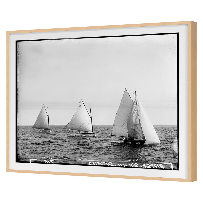 Open Seas 6 Print by THE Studio, Maple Framed, 20" H x 24" W