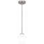 Sirkka 1-Light Brushed Nickel Mini Pendant Light-1098971253
