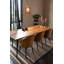 Djahe Striped Area Rug in Brown/White