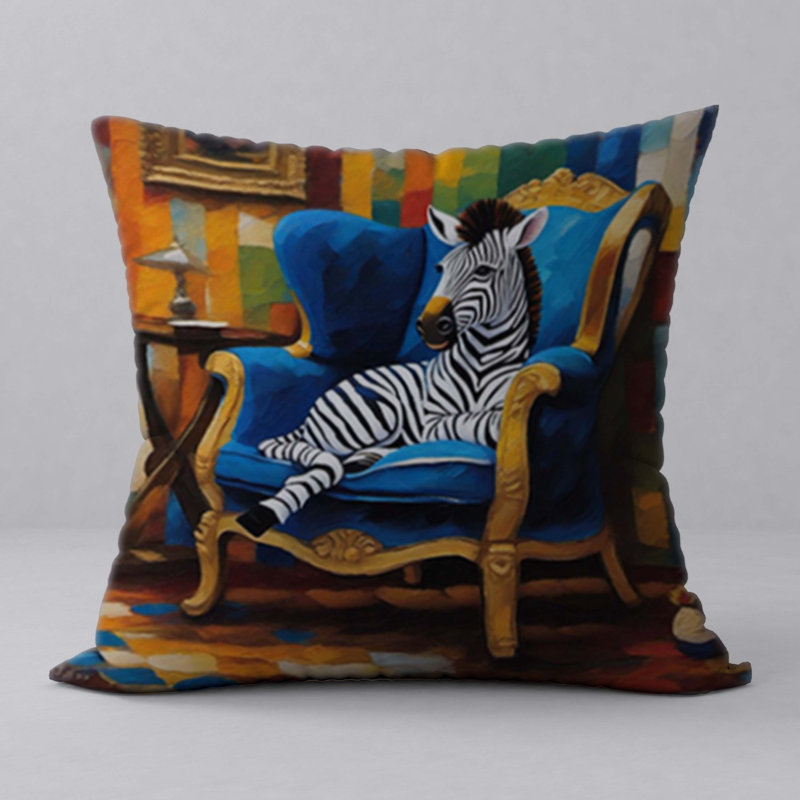 Coussin décoratif réversible 