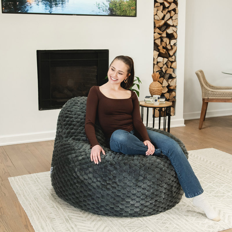 Fauteuil à billes Big Joe Chilloway, Polyester gris anthracite
