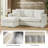 Wimberly 85" Slipcovered Down Fill Sofa with Interchangeable Chaise Lounge-1957288817