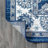 Lawncrest Modern Persian Vintage Moroccan Traditional Navy/Light Gray Rug-1098844882