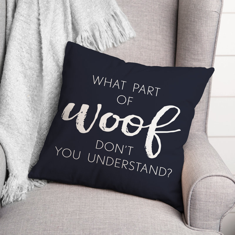 Outdoor Reversible Throw Pillow, H 18 po x l 18 po, Bleu marine