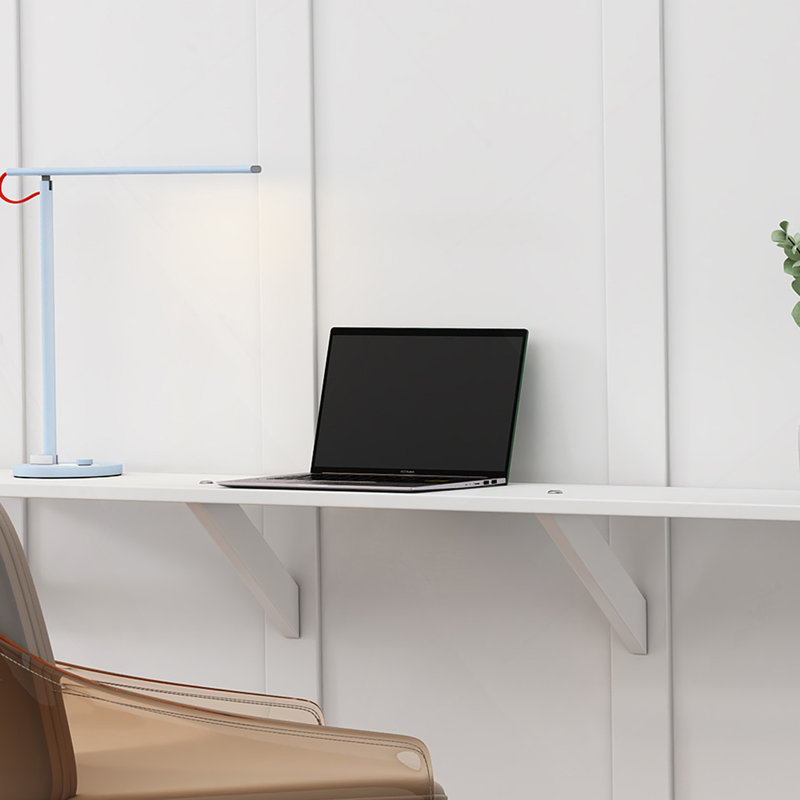 Grand lit escamotable, lit escamotable à armoire de 68 po avec bureau combiné, parfait pour la chambre d'amis, le bureau
