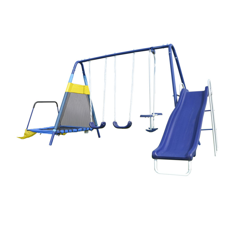 Almansor Trampoline/Slide and Swing Set
