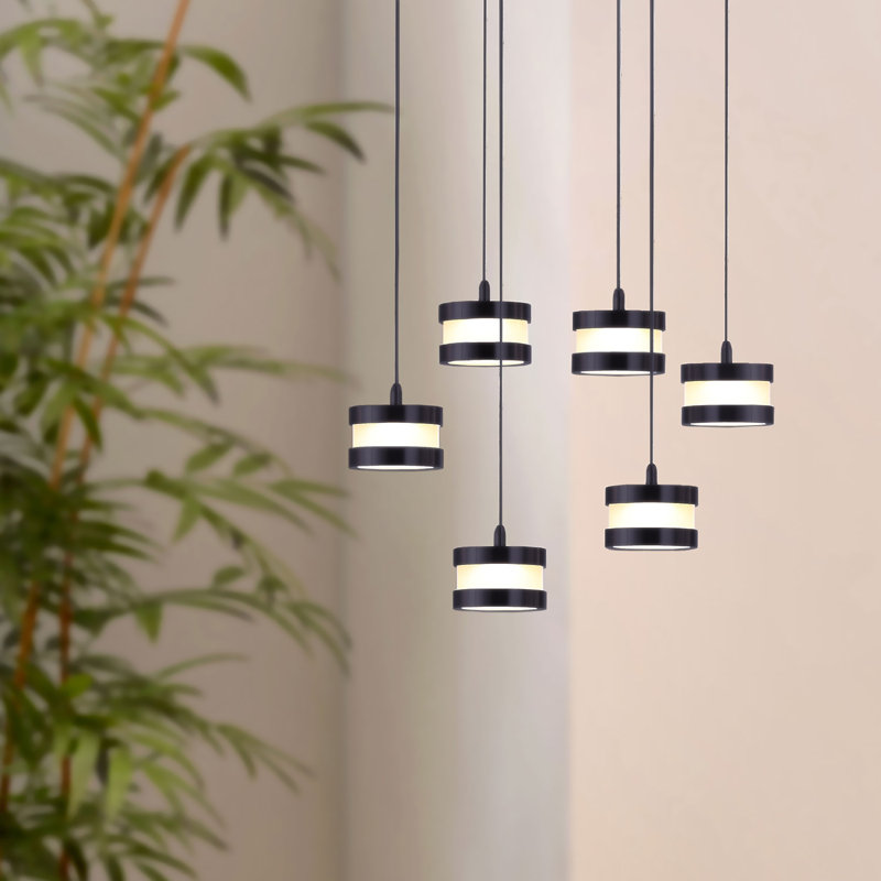 Karter 6 - Light Cluster Pendant, Black