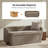Heidi 61"W Modern Chenille No Assembly Filp-Top Storage Bench with Backrest Seat-1848252090